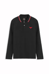 Premium Full Polo Shirt - Imperial Black